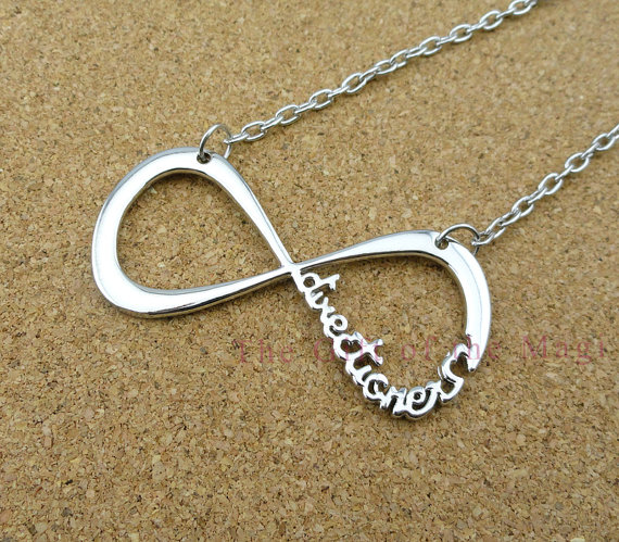 Infinity Forever One Directioner - Infinity One Direction Necklace, One Direction Charm Necklace, Graduation, Friendship, Bridesmaid Gift